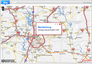 Yahoo Map View